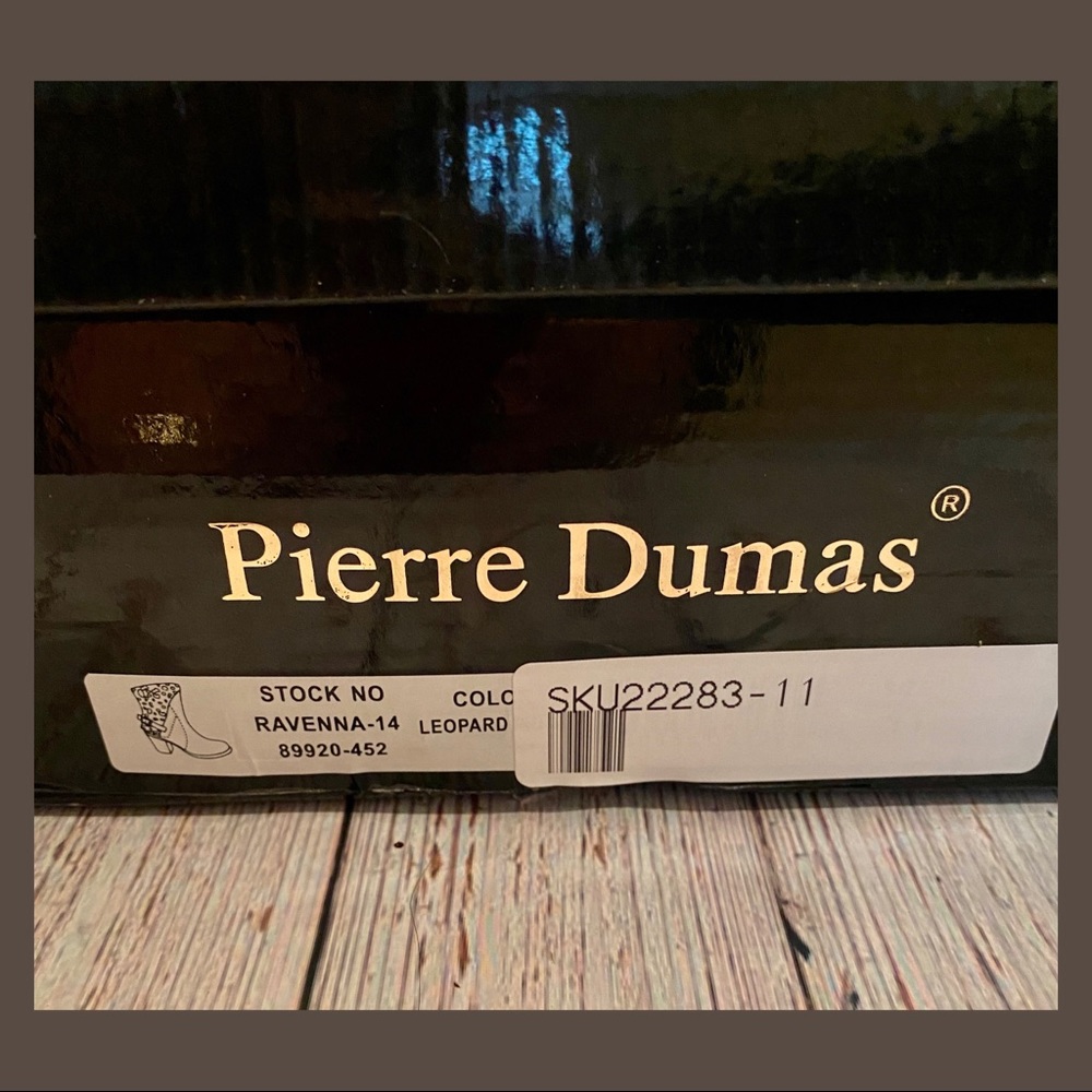 Pierre Dumas Leopard & Vegan Leather Booties - Picture 5 of 6